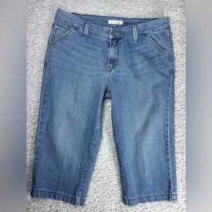 Vintage Levis Womens 12 Capri 545 Casual Comfy Pedal Pushers Classic Denim Mid